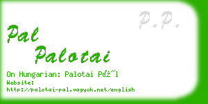 pal palotai business card